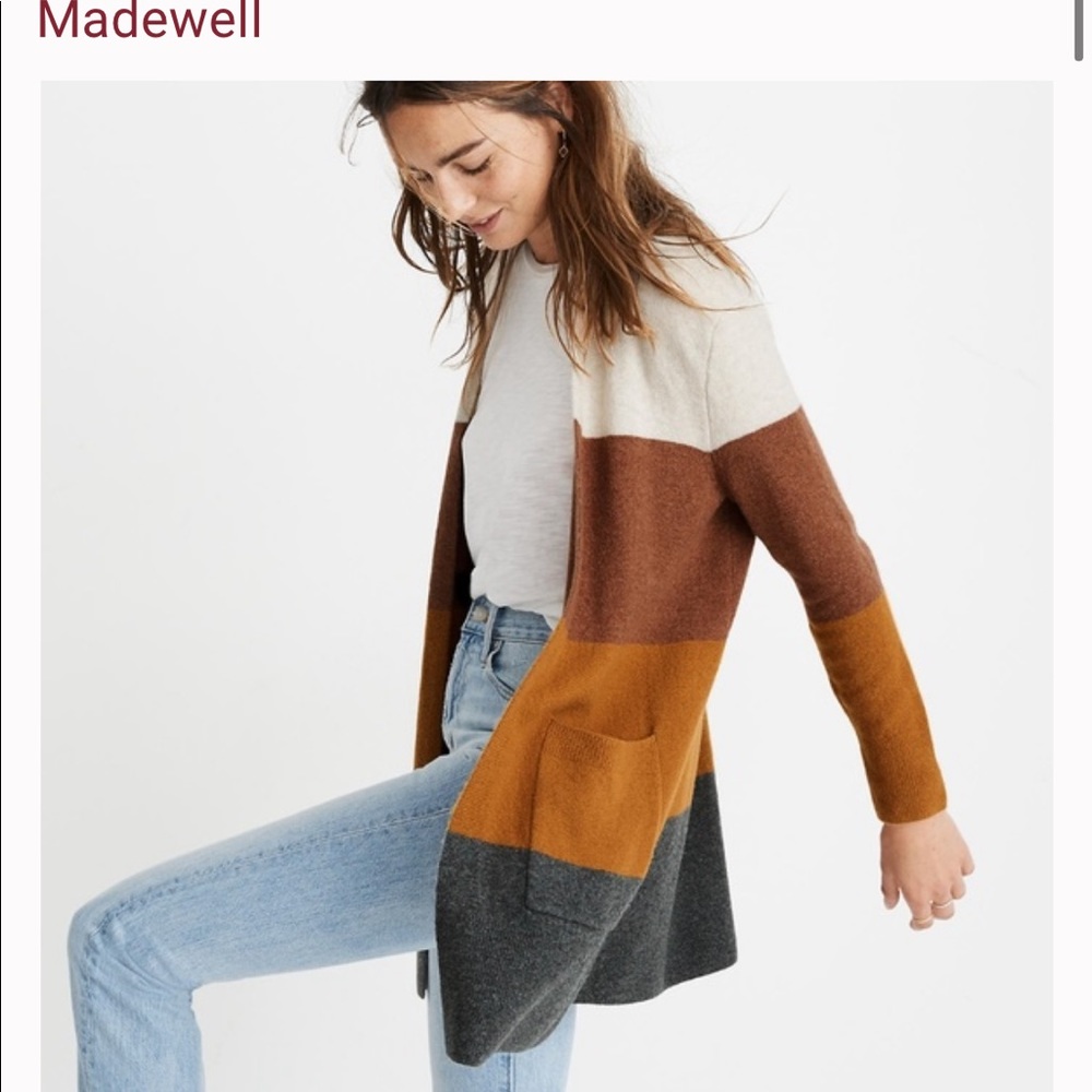 Madewell Colorblock Cardigan